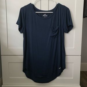 NWOT Hollister Navy Blue T-Shirt